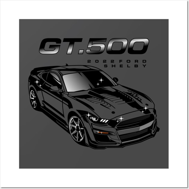 Ford Shelby GT500 Wall Art by celengan